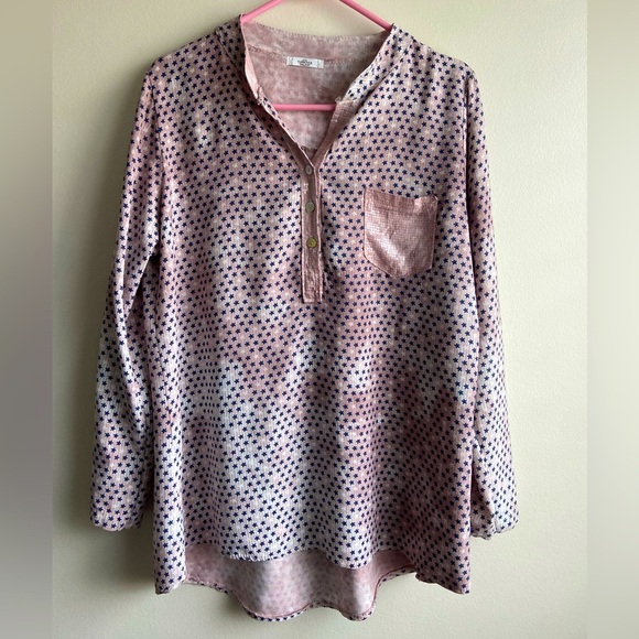 Florencia dusty pink blouse with sequins size M-L - Picture 1 of 11